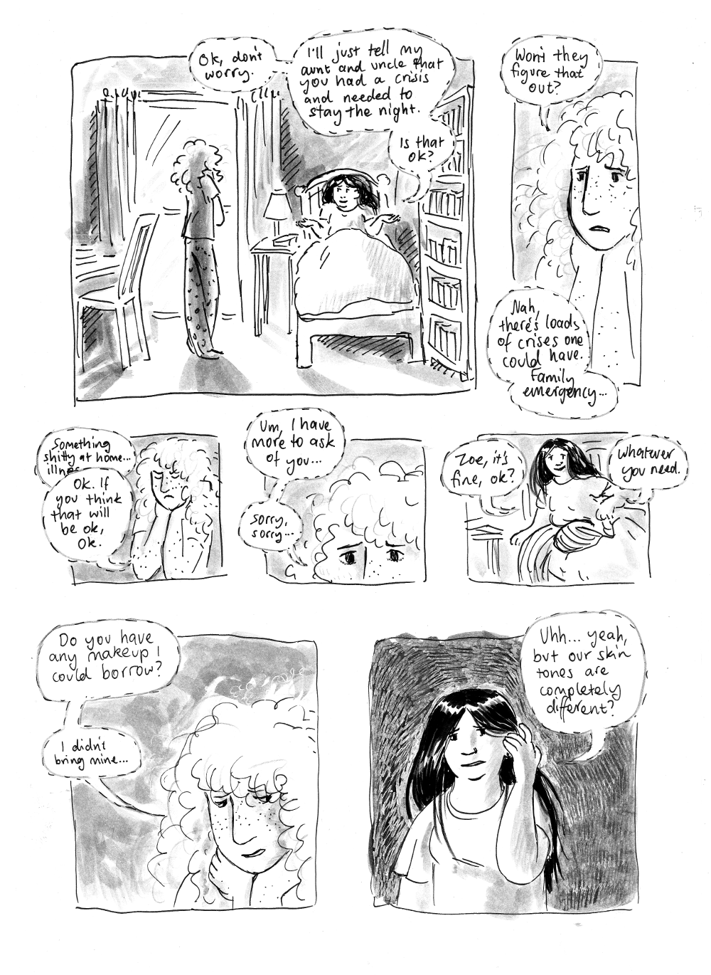 again... this comic is in black and white... 