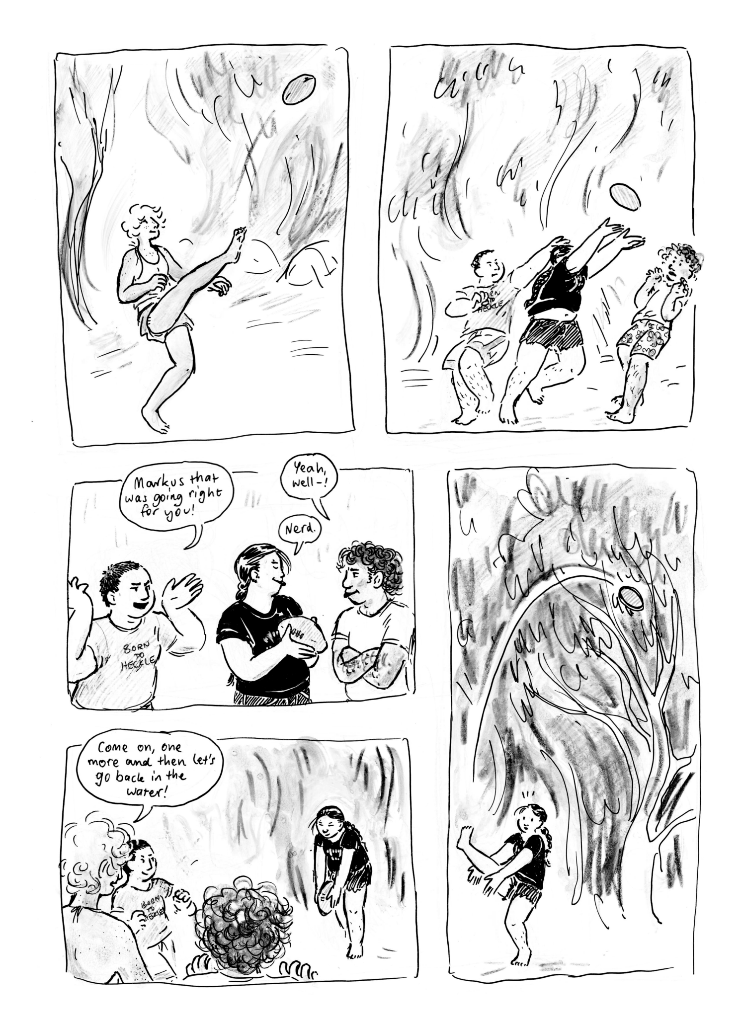I'm not sure how Zoe convinced them to play marker's up in the first place, but