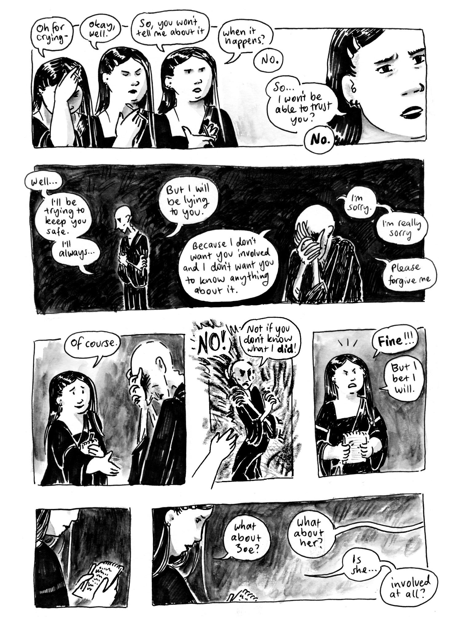 so I won't be able to trust you? watch me